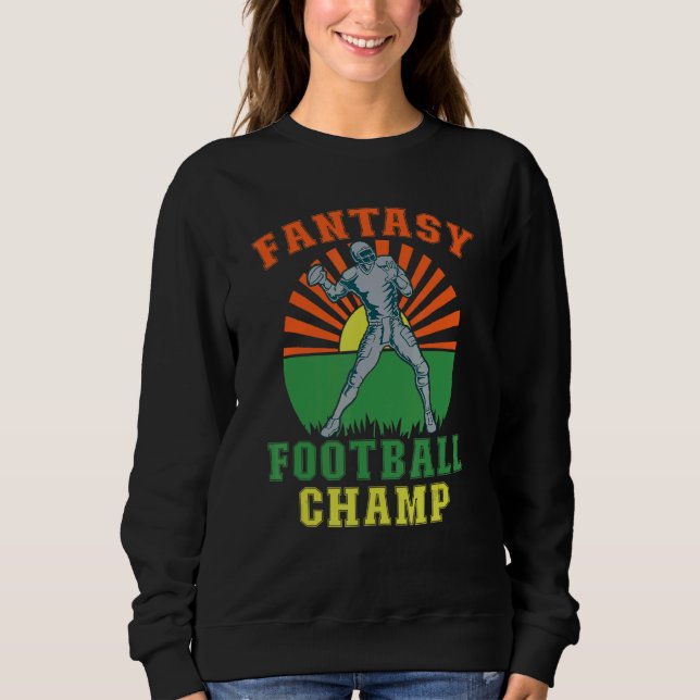 Moletom Fantasy Football Champ Winning Fantasy Football (Frente)