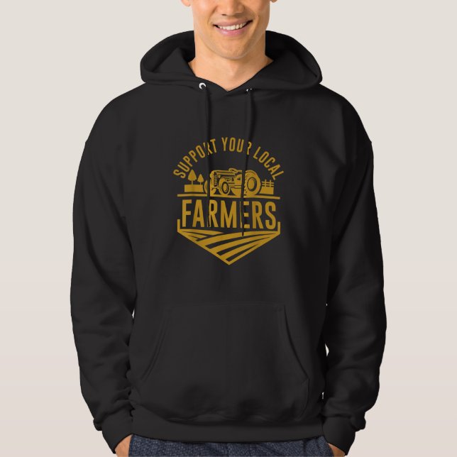 Moletom Farm Local Food Patriotic Farming Gift Idea Farmer (Frente)