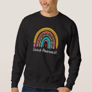 Moletom Farmacêutico Clínico Leopard Rainbow De Volta À Es