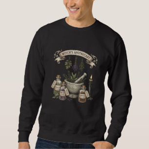 Moletom Farmácia de Bruxa Pilão de Ervas Vintage Cozinha