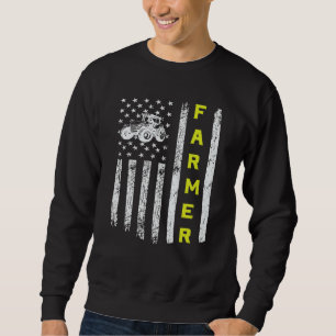 Moletom Farmer EUA: Bandeira Patriótica Tratores de Fazend