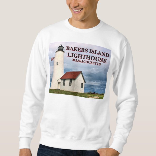 Moletom Farol da Ilha Bakers, Massachusetts Sweatshirt (Frente)