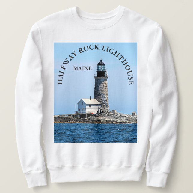 Moletom Farol de Rock de Meio Caminho, Maine Sweatshirt (Frente do Design)