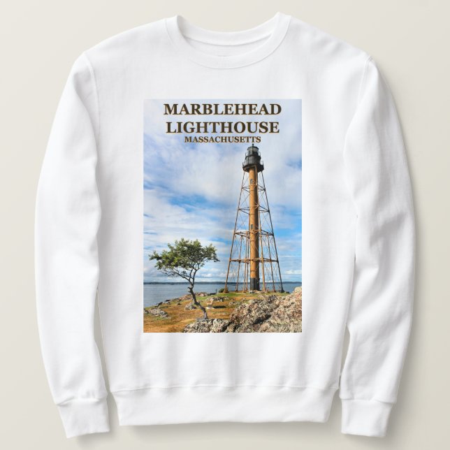 Moletom Farol Marblehead, Massachusetts Sweatshirt (Frente do Design)