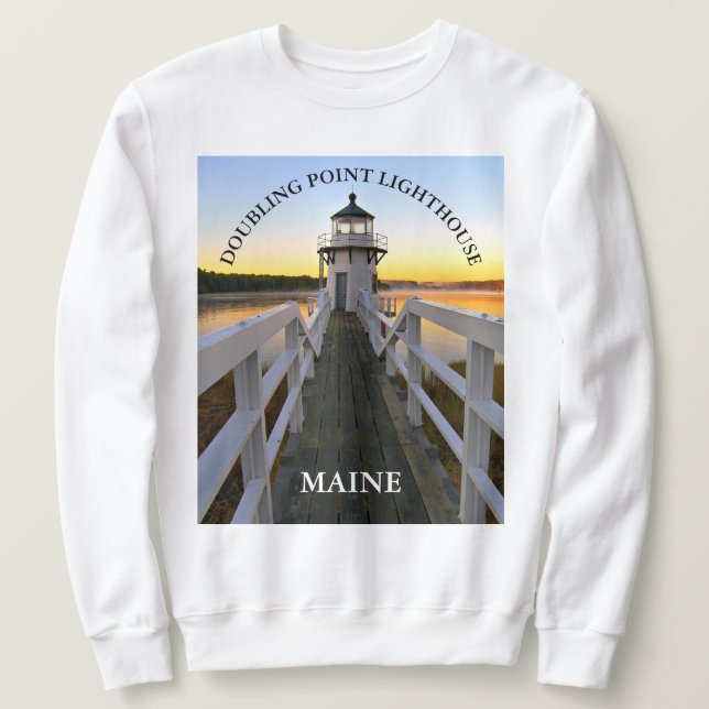 Moletom Farol Ponto Duplo, Maine Sweatshirt (Frente do Design)