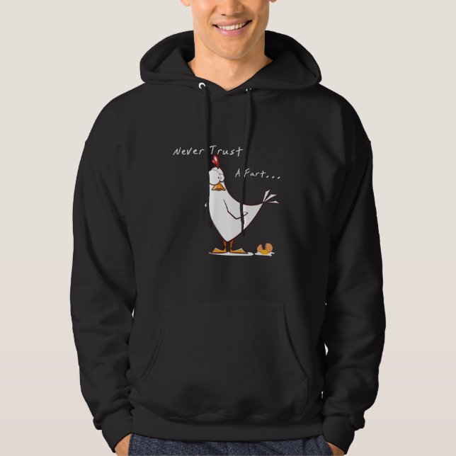 Moletom Fart Chicken Oops Poop Gag (Frente)