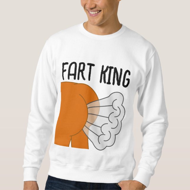 Moletom FART KING Engraçado PAI MENS T-shirts (Frente)