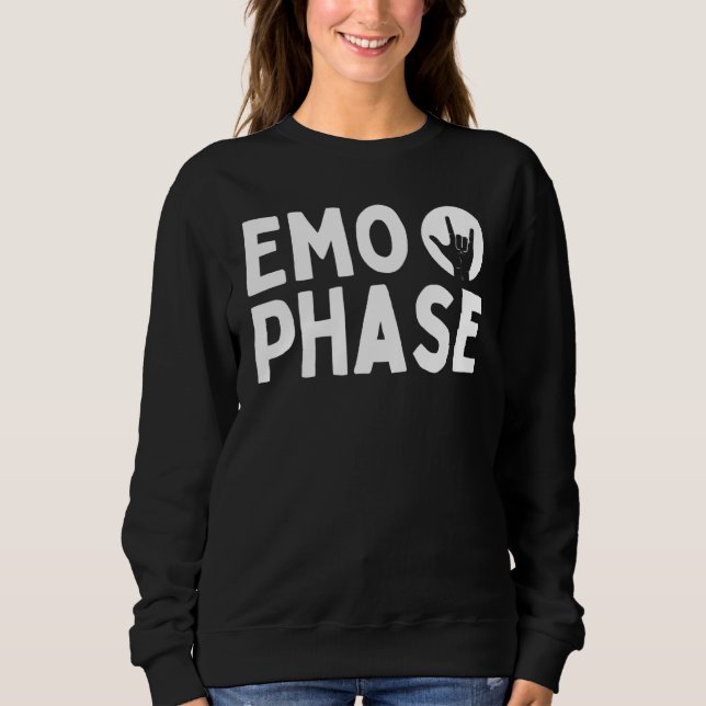 Moletom Fase Emo Nunca Foi uma Fase É um Estilo de Vida, E (Frente)