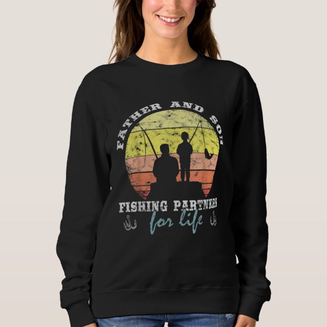 Moletom Father And Son Fishing Partners For Life Fishing F (Frente)