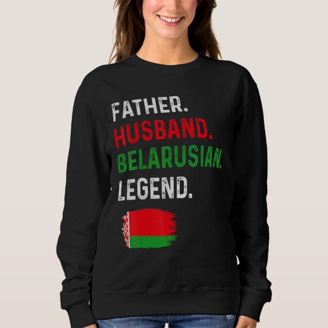 Moletom Father Husband Belarusian Legend Proud Dad Belarus (Frente)