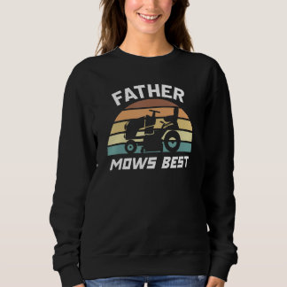 Moletom Father Mows Best Lawn Care Dad Mowing Gardener Fat