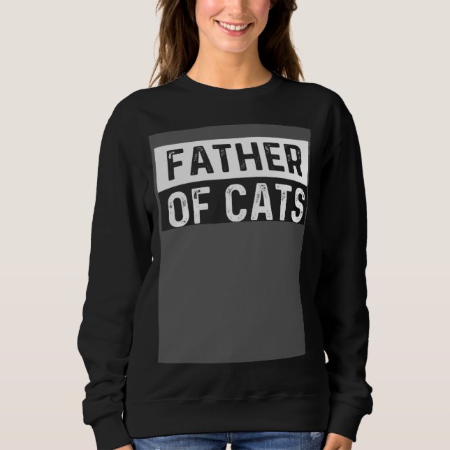 Moletom Father of Cats  Fluffy Animal (Frente)