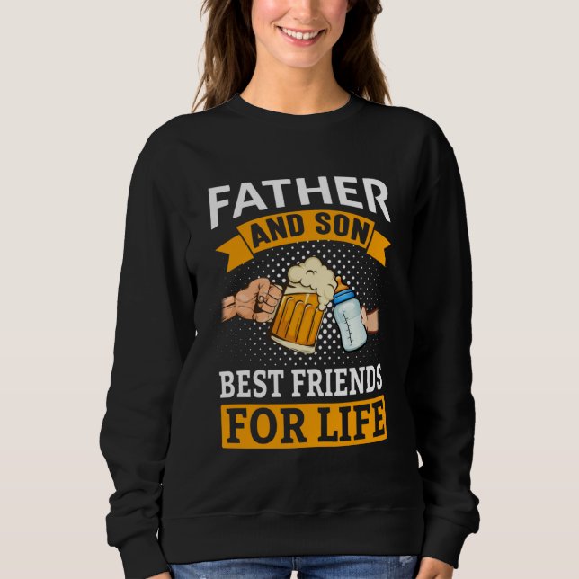 Moletom Father & Son Best Friends For Life  Drinking Milk  (Frente)