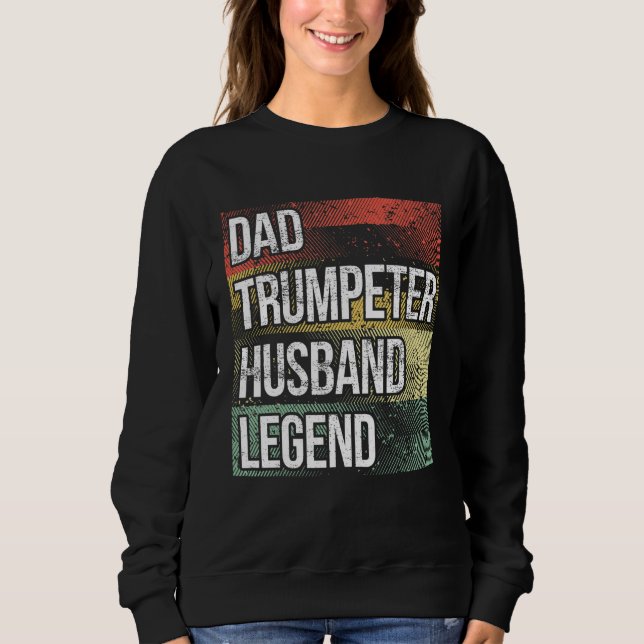 Moletom Father Trumpet Player Dad Trumpeter Husband Trumpe (Frente)