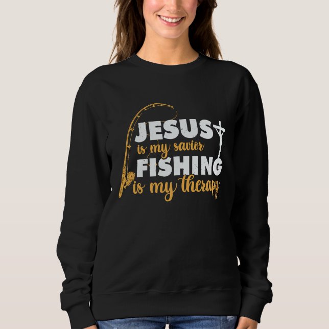 Moletom Father's Day Fishing Jesus is My Savior (Frente)