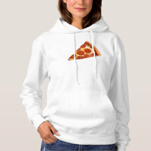 Moletom Fatia de pizza de pepperoni clássica da SlipperyJo