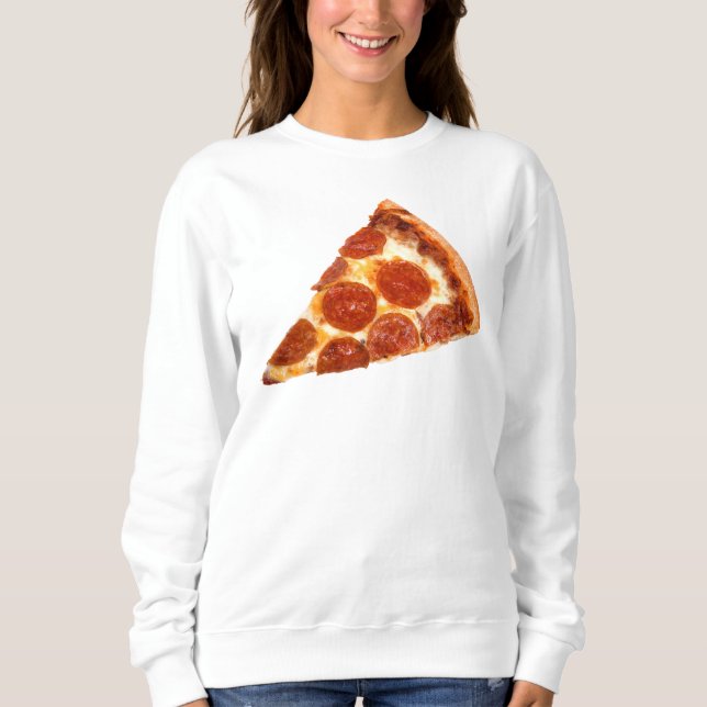 Moletom Fatia de pizza de pepperoni clássica derretida do  (Frente)