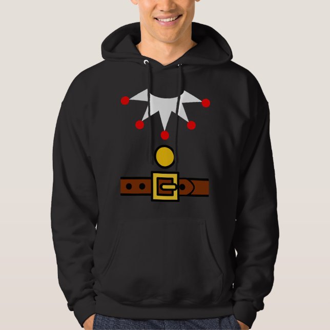 Moletom Fato de Elfo de Natal para Mulheres, Crianças, Men (Frente)