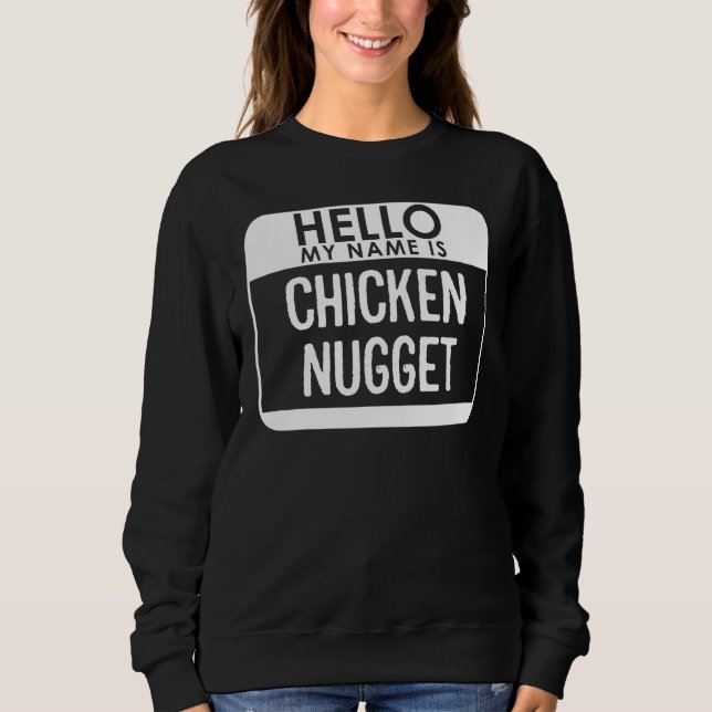 Moletom Fato de Nugget de Frango Fácil Halloween de Última (Frente)