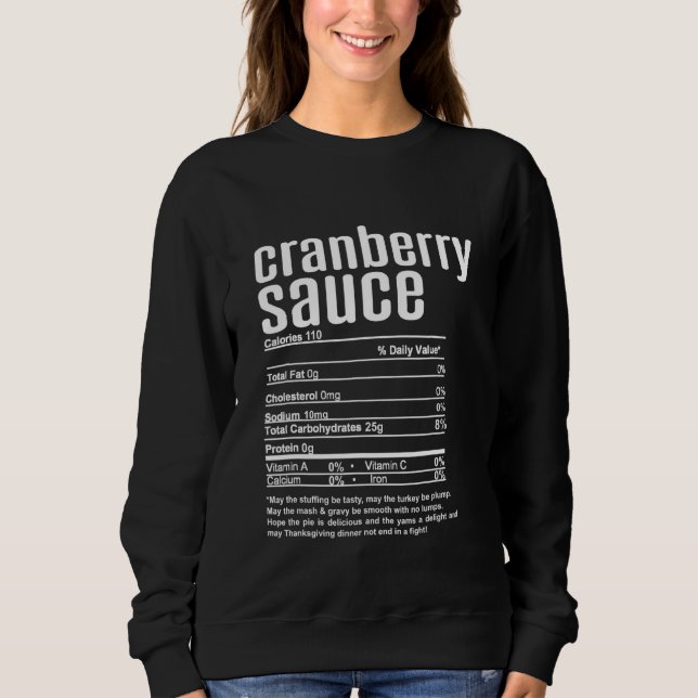 Moletom Fato de Nutrição de Ação de Graças da Família Cran (Frente)
