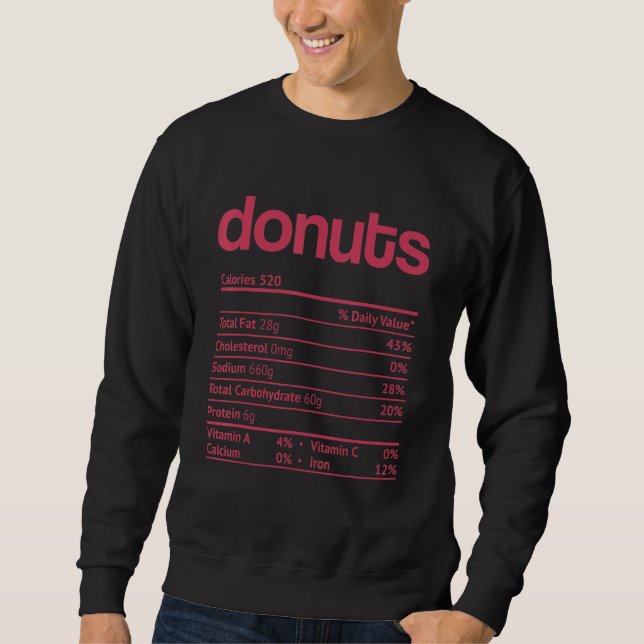 Moletom Fato de Nutrição rosquinha no Natal (Frente)