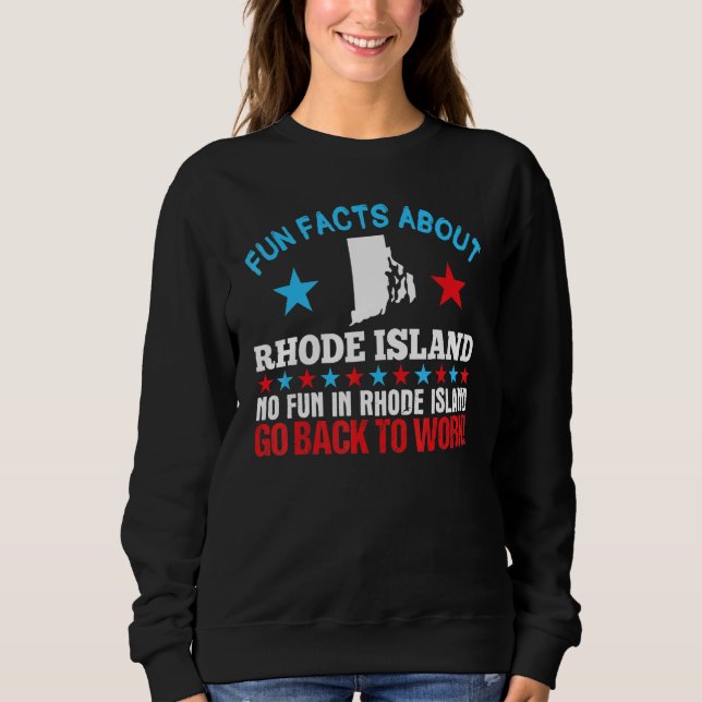 Moletom Fatos Divertidos Sobre A Ilha Rhode Não Se Diverte (Frente)