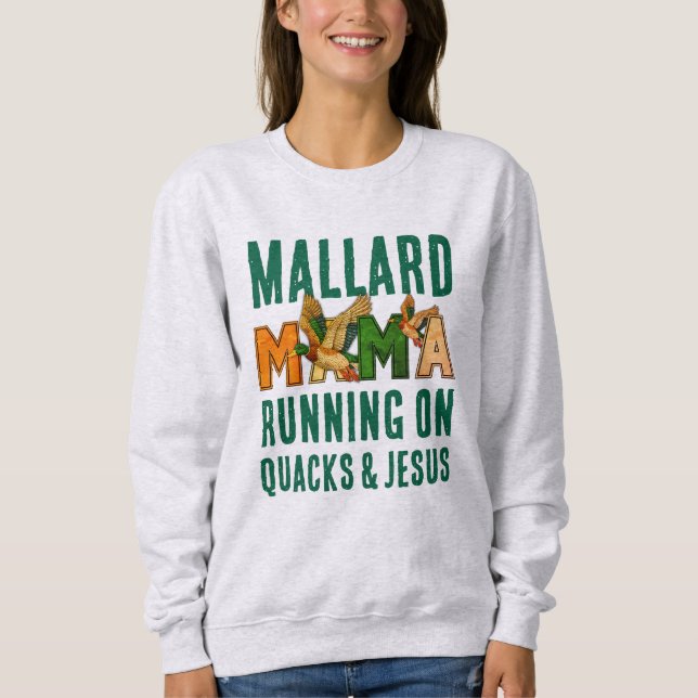 Moletom Faux Rhinestone MALLARD MAMA (Frente)