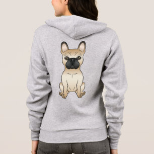 Moletom Fawn Com Máscara Negra Cão Francês / Cachorro Fran