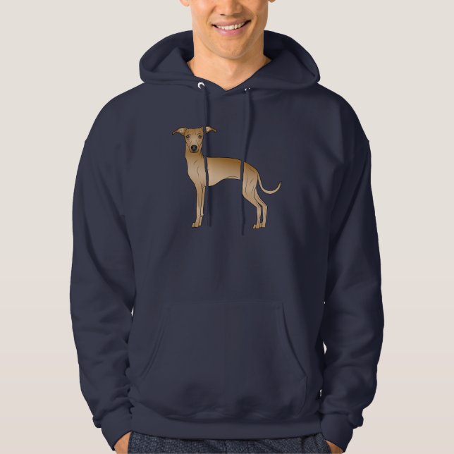 Moletom Fawn italiano Greyhound Cão Design (Frente)
