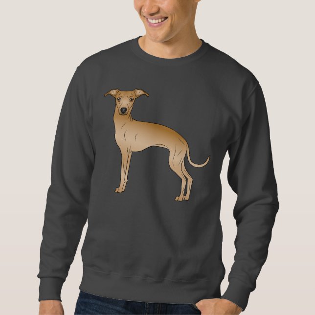Moletom Fawn italiano Greyhound Cão Design (Frente)