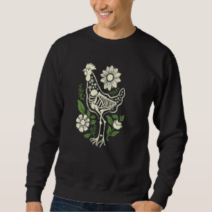 Moletom Fazenda De Esqueleto Floral - Frigorífico De Ovos