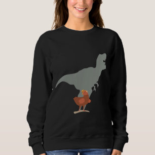 Moletom Fazenda de Sombra de Dinossauro de Galinha
