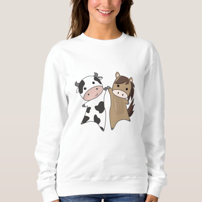 Moletom Fazenda de Vaca Animais Doce Fazendeiro (Frente)