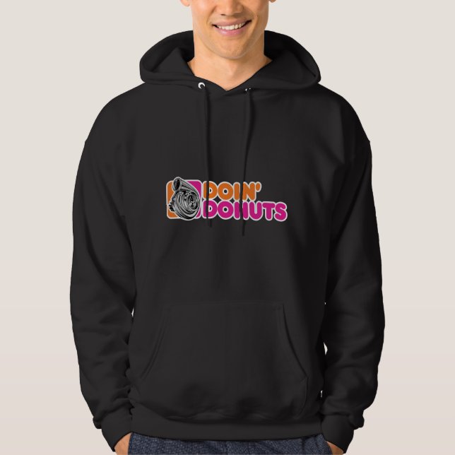 Moletom Fazendo Donuts Entusiasta de Drift de Carro Engraç (Frente)
