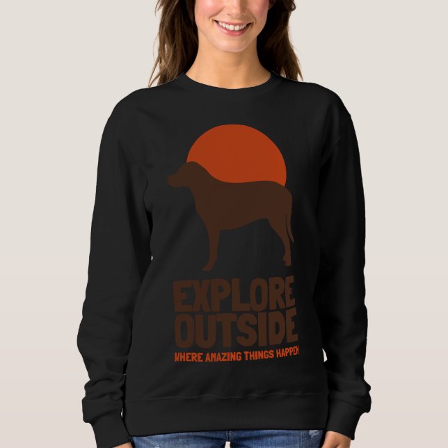 Moletom Fazendo Hiperligação para Explorar fora (Frente)