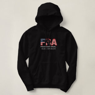 Moletom FBA Fundador Americano Negro com Punho Erguido