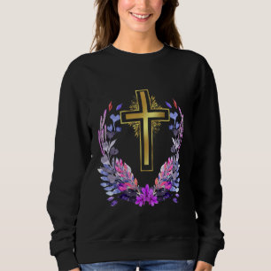 Moletom Fé Cristã Jesus Religião Católica Cruz Fluxo