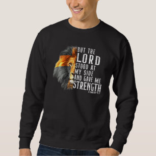 Moletom Fé em Deus Mas o Senhor esteve ao meu lado 2 Tim