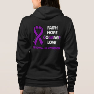 Moletom Fé Esperança Coragem Amor... Fibro