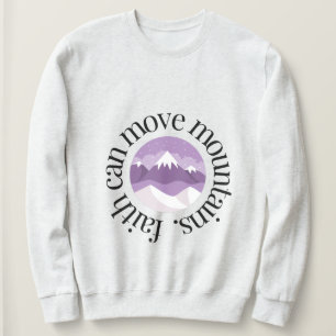 Moletom fé pode mover montanhas BÍBLIA VERSE Sweater
