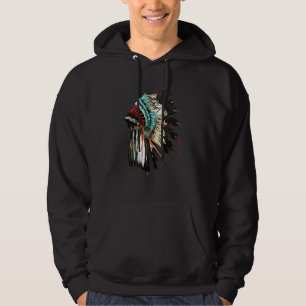Moletom Feather Headdress Native American Indian Headdress