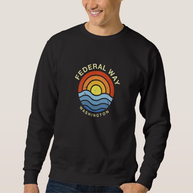 Moletom Federal Way Washington Wa Summer Cities Tropica (Frente)