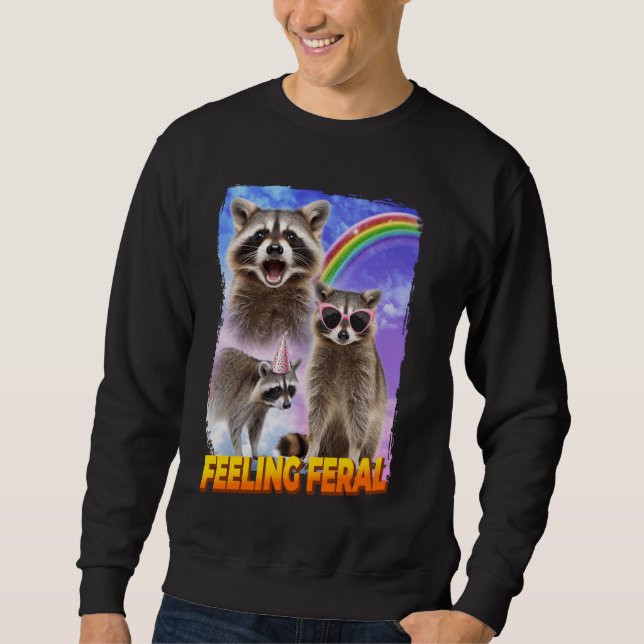 Moletom Feelin Feral Raccoon (Frente)