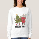 Moletom Feelin Jolly Christmas Tree Coffee Lover Winter<br><div class="desc">Feelin Jolly Christmas Tree Coffee Lover Winter</div>