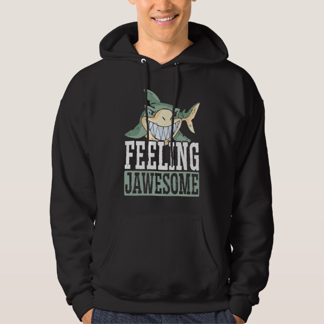 Moletom Feeling Jawesome Shark Animal Lover Marine Biologi (Frente)