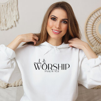 Moletom Feita ao Culto de Hoodie Cristã Religiosa