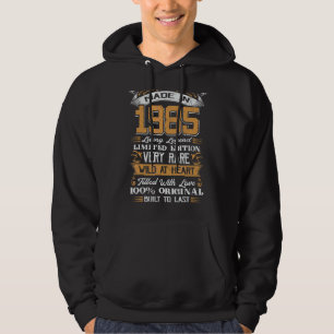 Moletom Feita em 1985 com lenda viva Rare Wild 37º Nascime