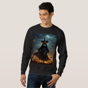 Moletom Feiticeira Assustadora do Halloween, Sweatshirt Me