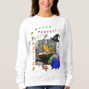 Moletom Feiticeira Engraçada Cartoon Humor Sweatshirt