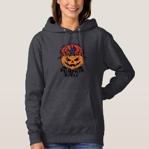 Moletom Feitiço de Abóbora Vintage Halloween Bruxa Mão Art